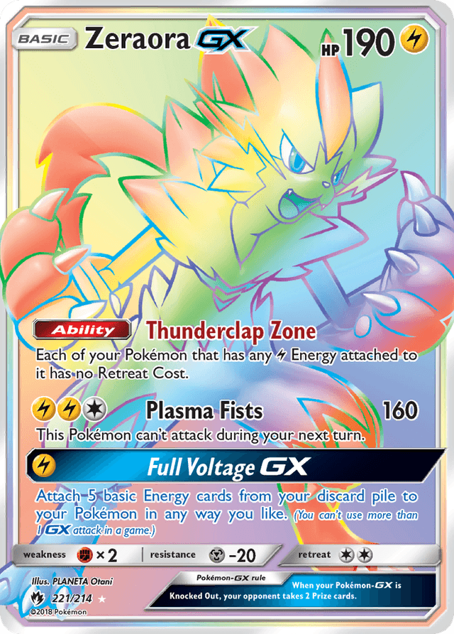 Zeraora-GX — Lost Thunder #221