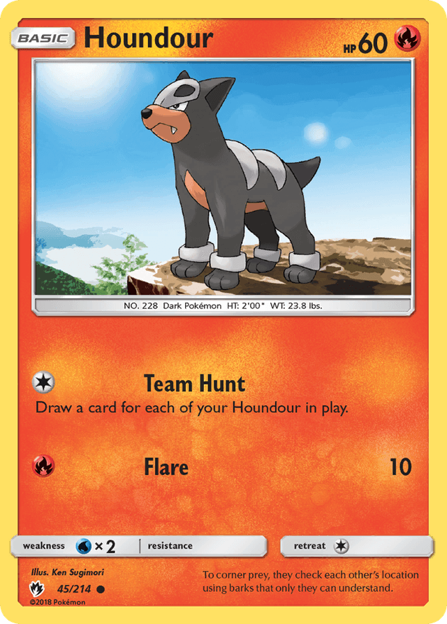 Houndour — Lost Thunder #45
