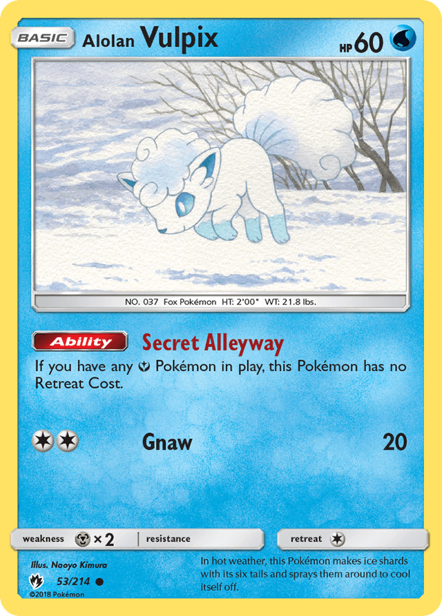 Alolan Vulpix — Lost Thunder #53