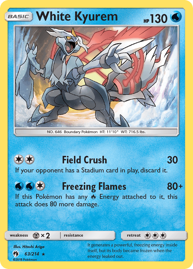 White Kyurem — Lost Thunder #63