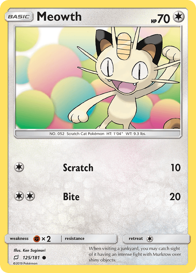 Meowth — Team Up #125