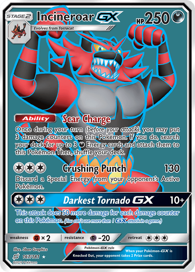 Incineroar-GX — Team Up #167