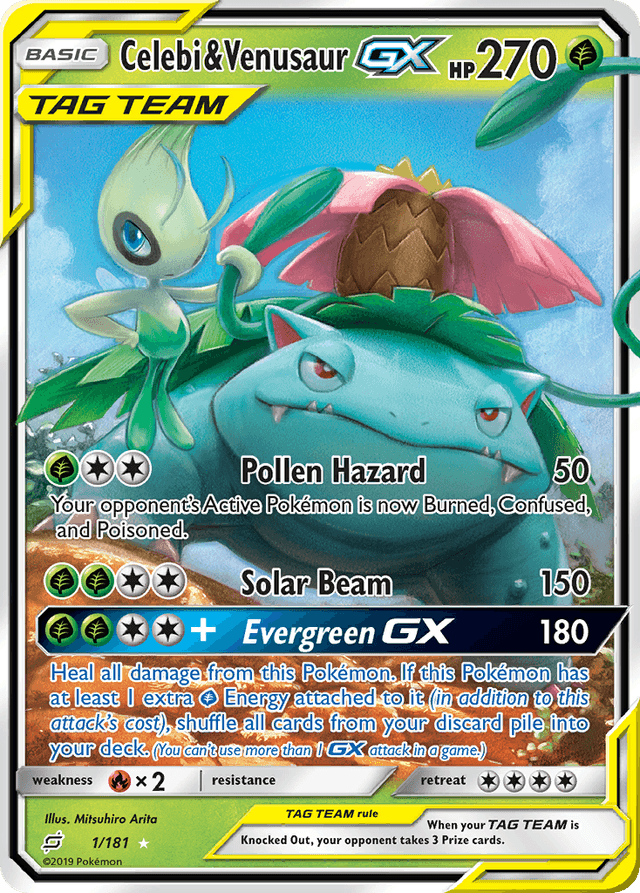 Celebi & Venusaur-GX — Team Up #1