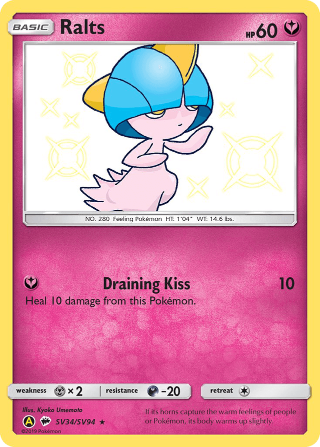 Ralts — Hidden Fates Shiny Vault #SV34