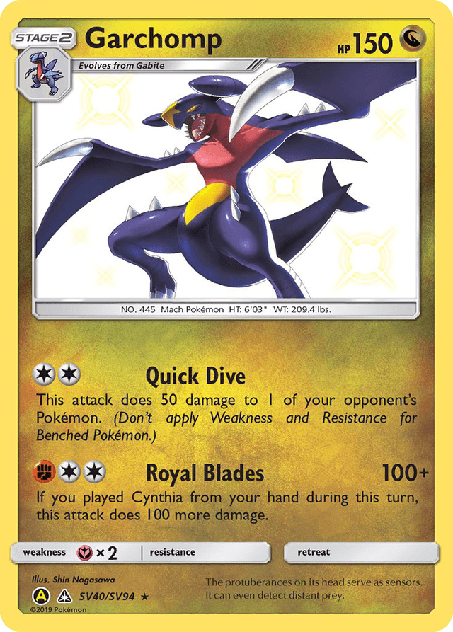 Garchomp — Hidden Fates Shiny Vault #SV40