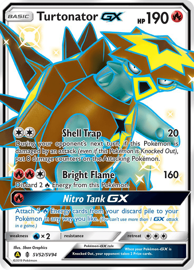 Turtonator-GX — Hidden Fates Shiny Vault #SV52