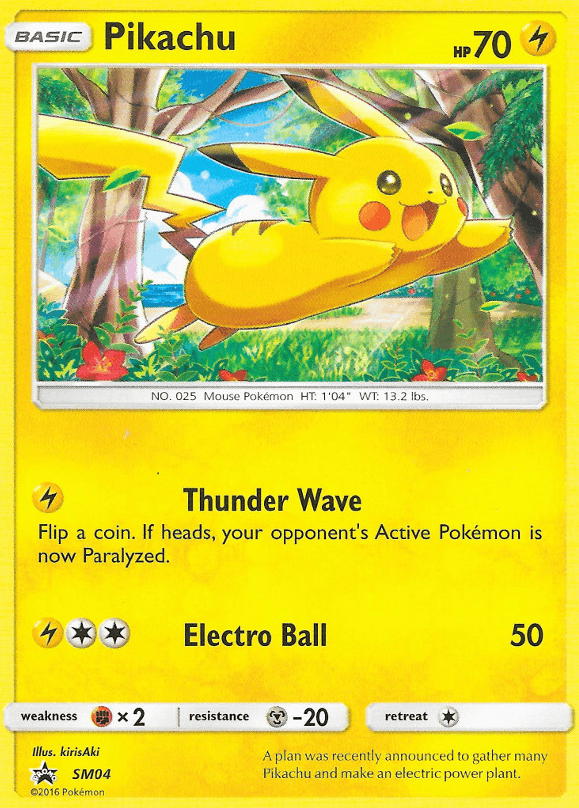 Pikachu — SM Black Star Promos #SM04