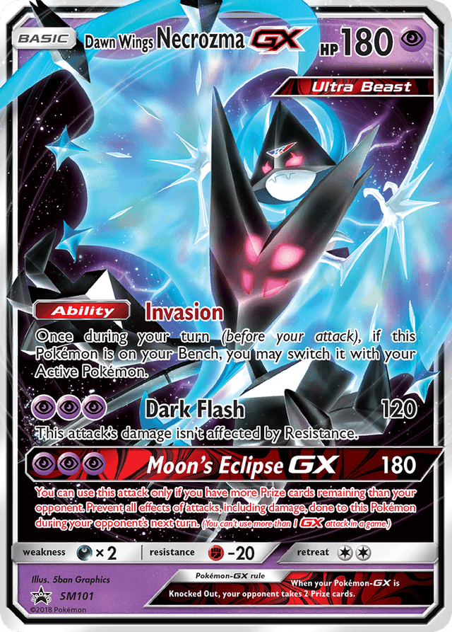 Dawn Wings Necrozma-GX — SM Black Star Promos #SM101