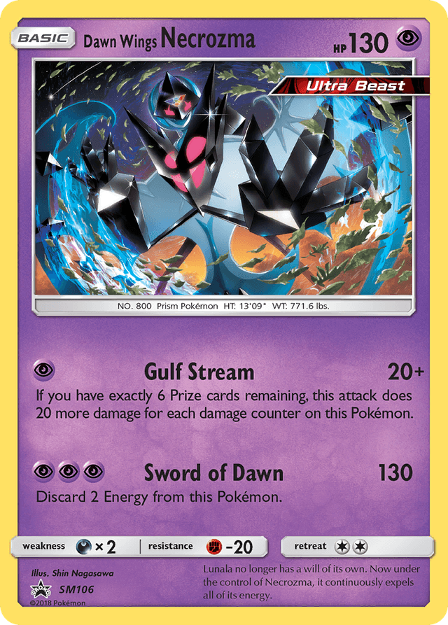 Dawn Wings Necrozma — SM Black Star Promos #SM106