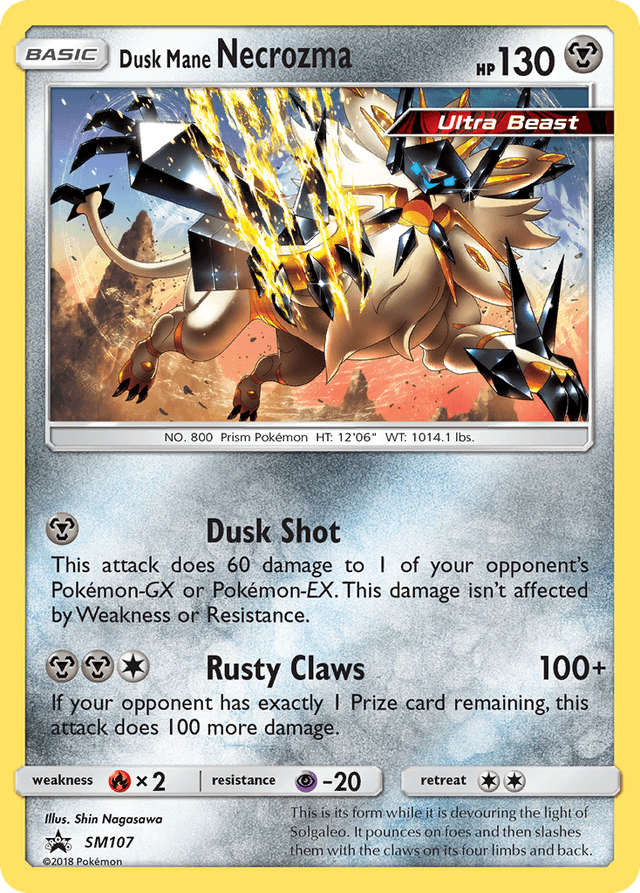 Dusk Mane Necrozma — SM Black Star Promos #SM107