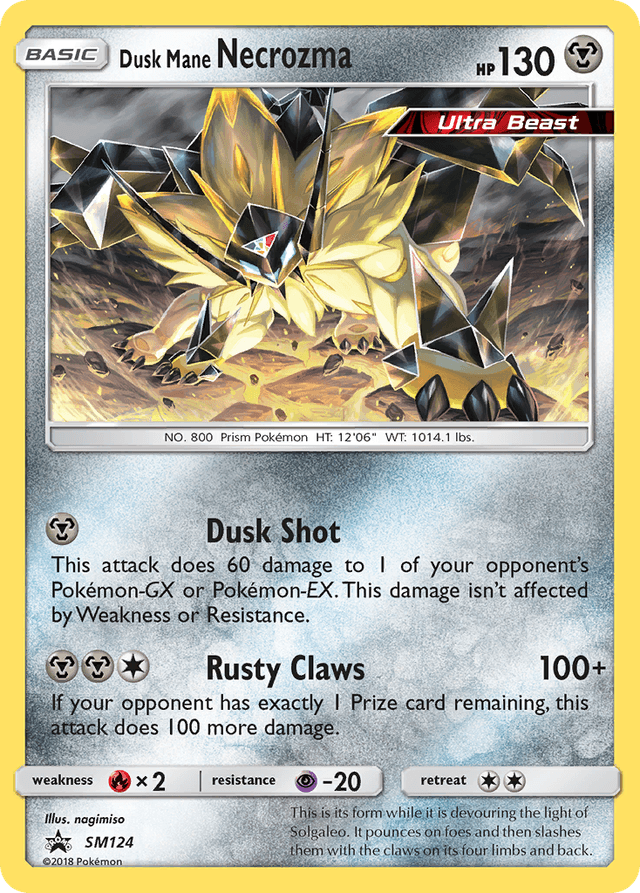 Dusk Mane Necrozma — SM Black Star Promos #SM124