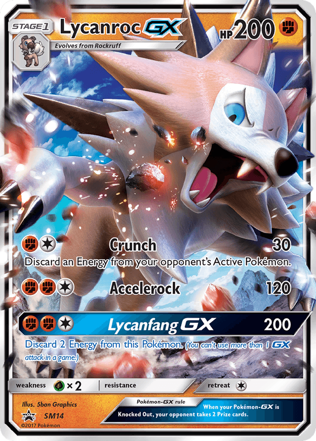 Lycanroc-GX — SM Black Star Promos #SM14