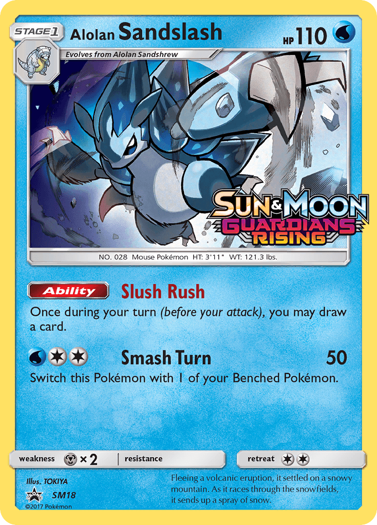 Alolan Sandslash — SM Black Star Promos #SM18