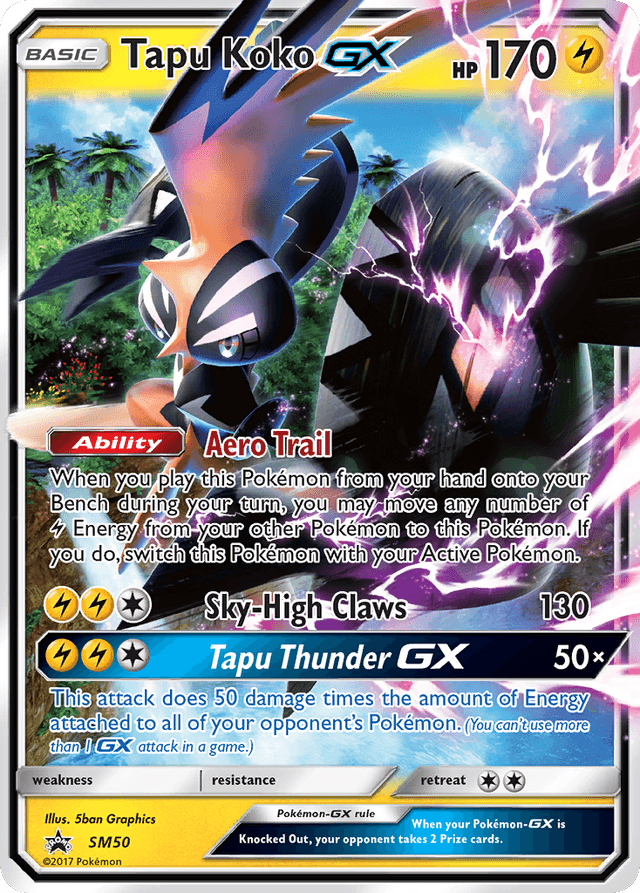 Tapu Koko-GX — SM Black Star Promos #SM50