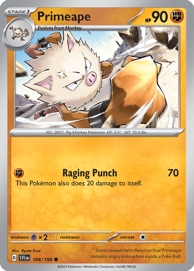 Primeape — Scarlet & Violet #108