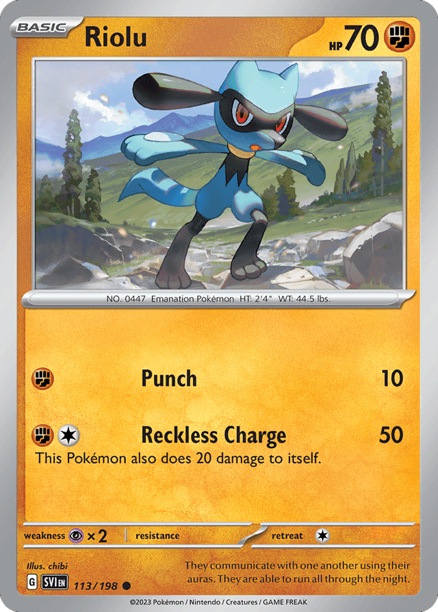 Riolu — Scarlet & Violet #113