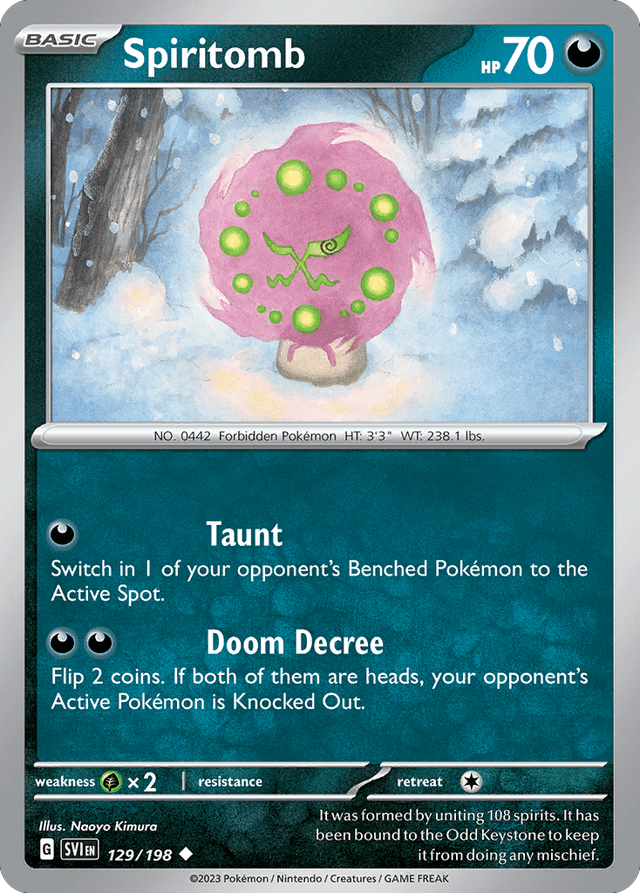 Spiritomb — Scarlet & Violet #129