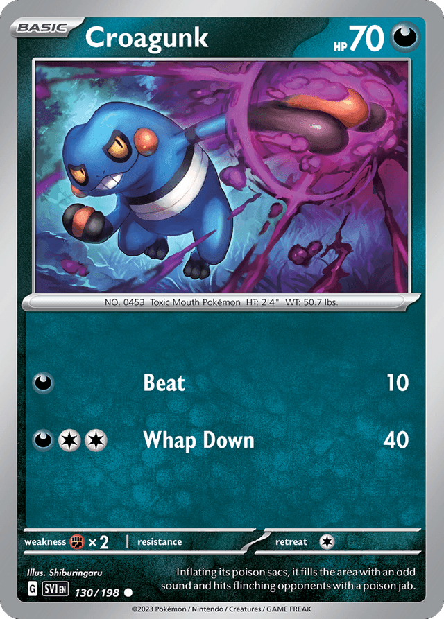 Croagunk — Scarlet & Violet #130