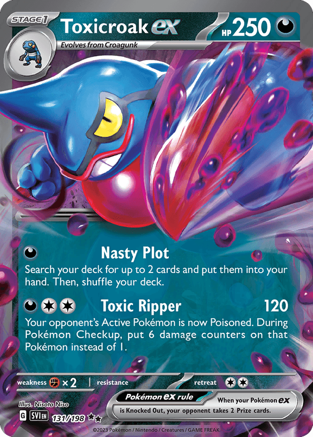 Toxicroak ex — Scarlet & Violet #131