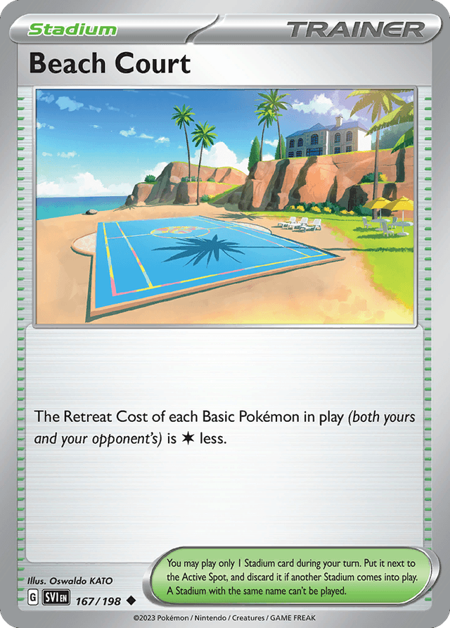 Beach Court — Scarlet & Violet #167
