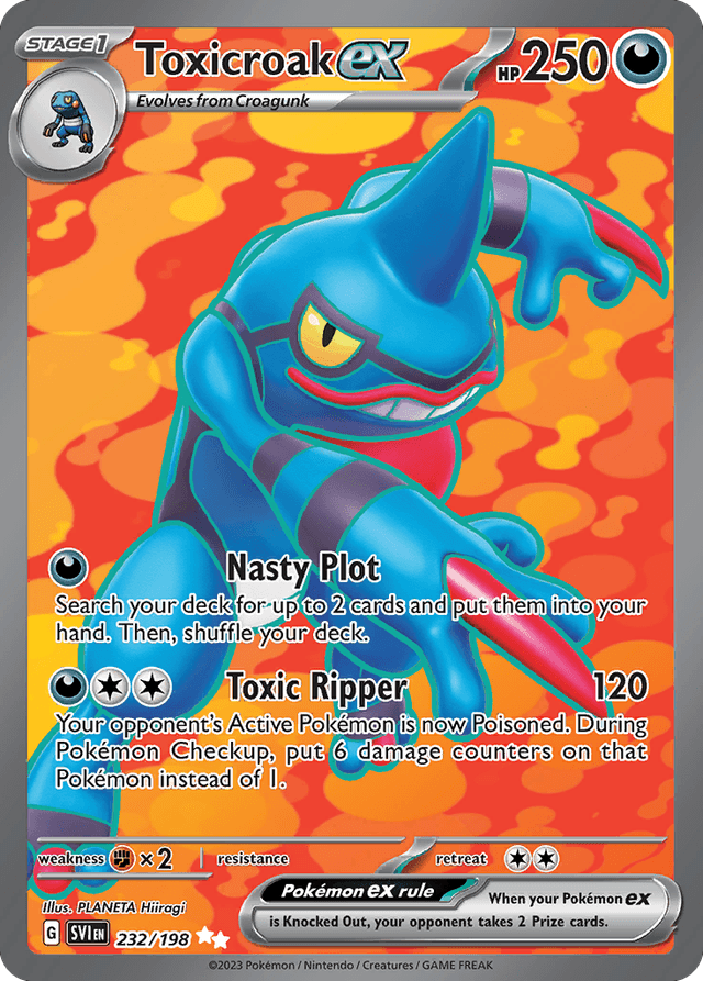 Toxicroak ex — Scarlet & Violet #232