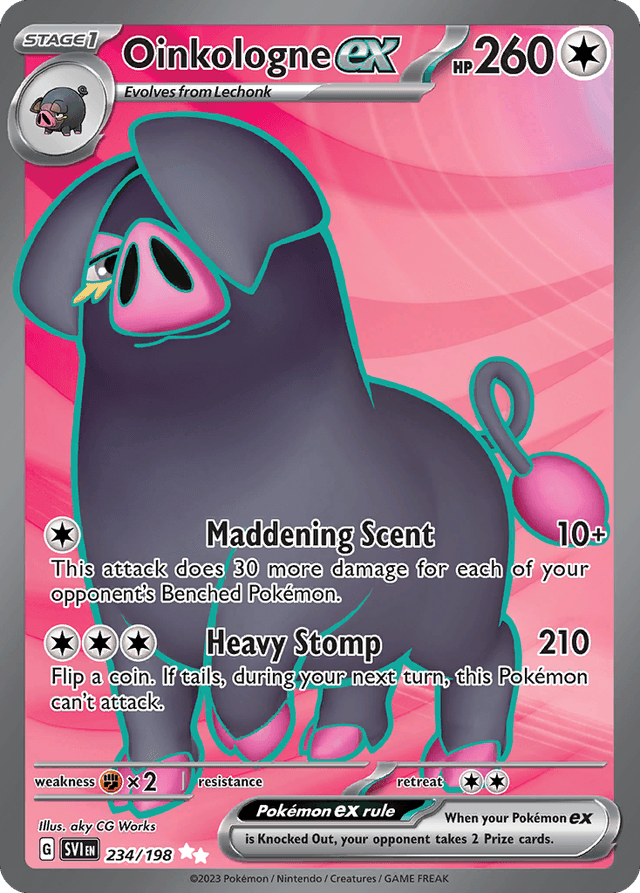 Oinkologne ex — Scarlet & Violet #234