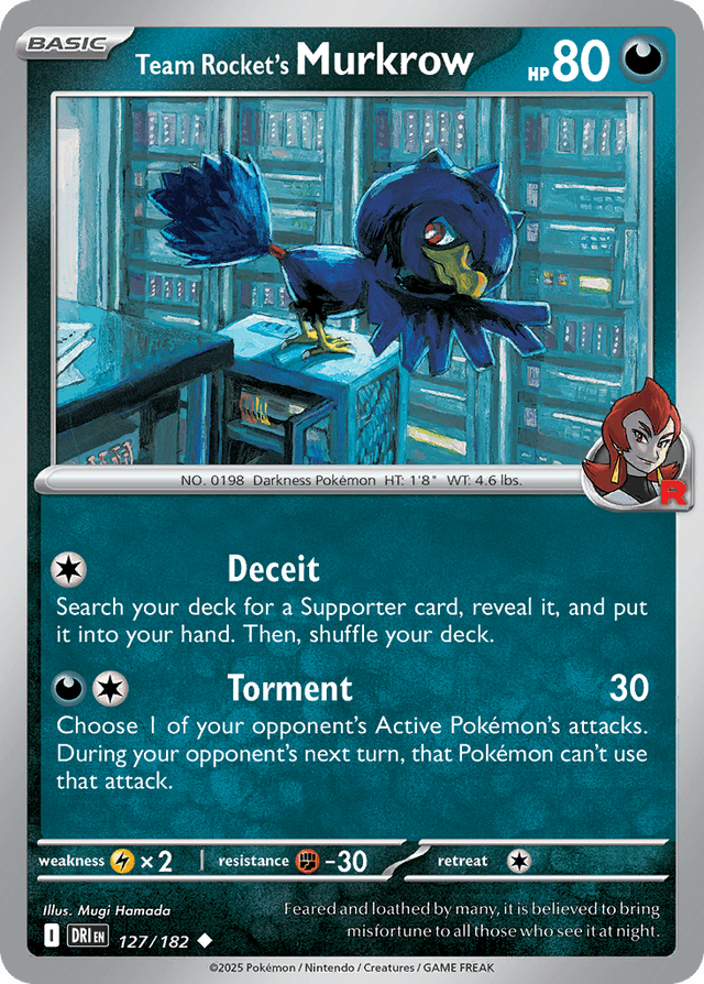 Team Rocket's Murkrow — Destined Rivals #127