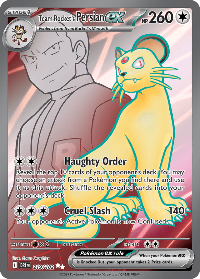 Team Rocket's Persian ex — Destined Rivals #219