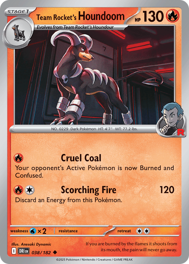 Team Rocket's Houndoom — Destined Rivals #38