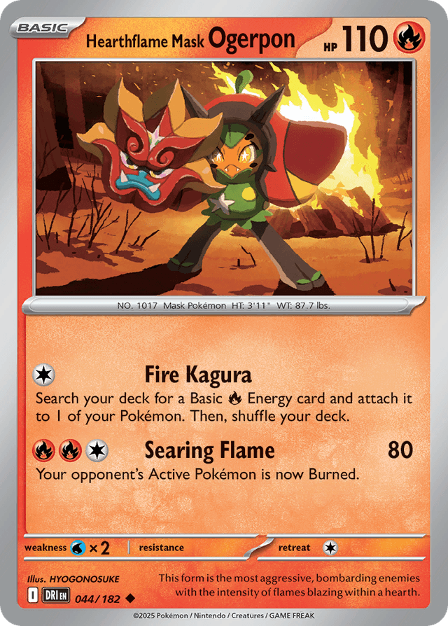Hearthflame Mask Ogerpon — Destined Rivals #44