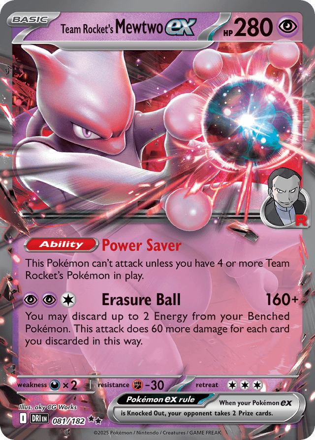 Team Rocket's Mewtwo ex — Destined Rivals #81