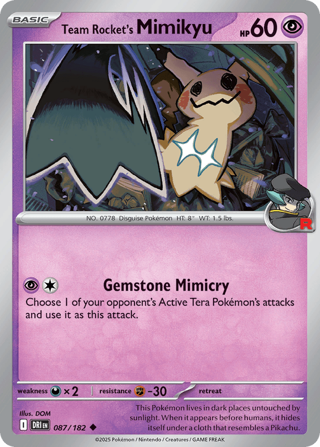 Team Rocket's Mimikyu — Destined Rivals #87