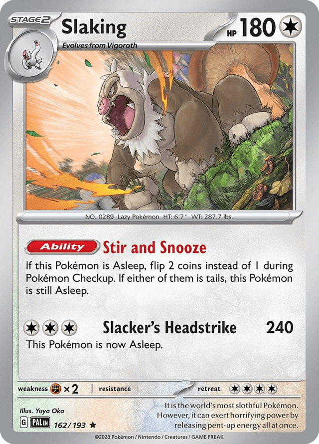 Slaking — Paldea Evolved #162