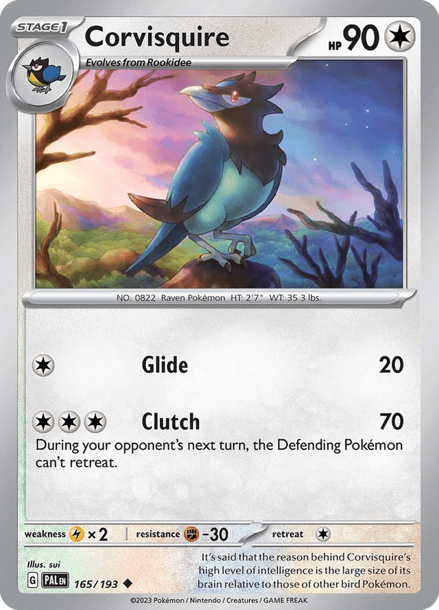 Corvisquire — Paldea Evolved #165