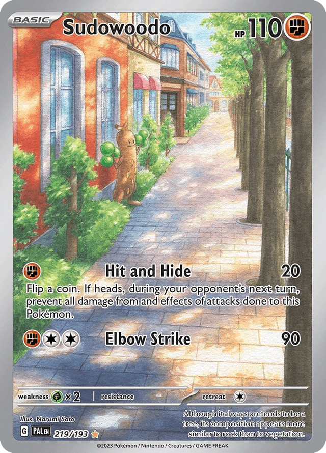 Sudowoodo — Paldea Evolved #219