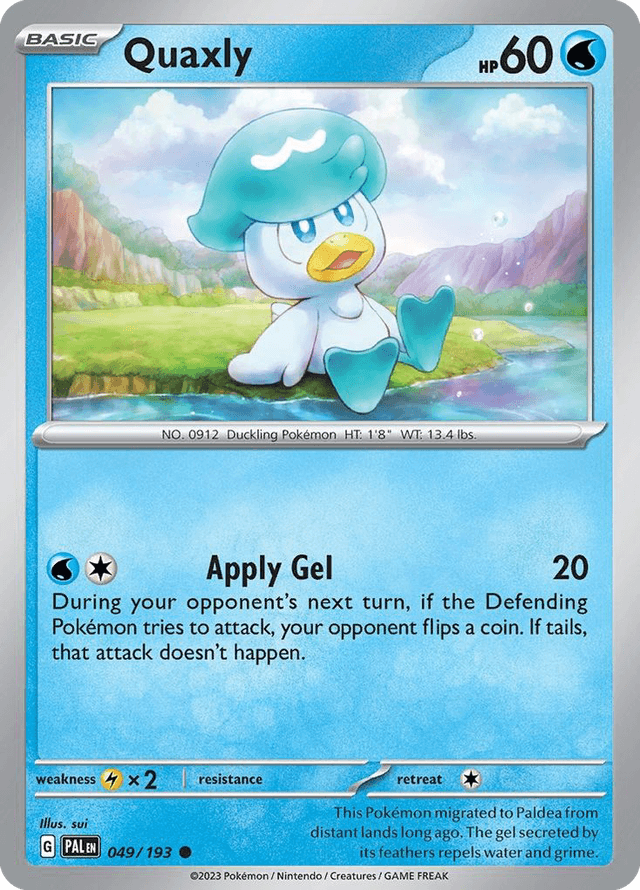 Quaxly — Paldea Evolved #49