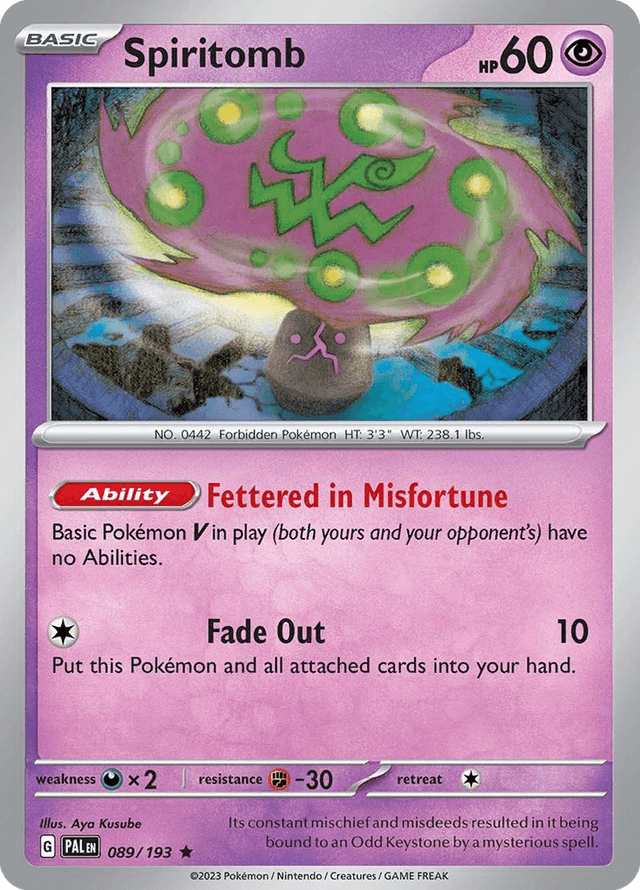 Spiritomb — Paldea Evolved #89