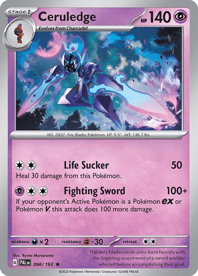 Ceruledge — Paldea Evolved #98