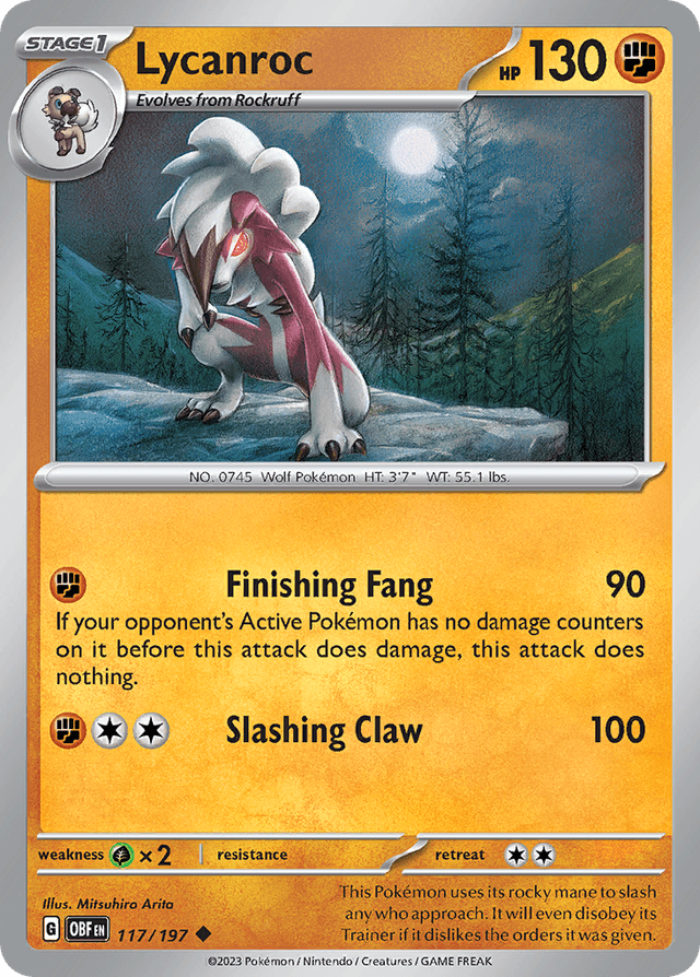 Lycanroc — Obsidian Flames #117