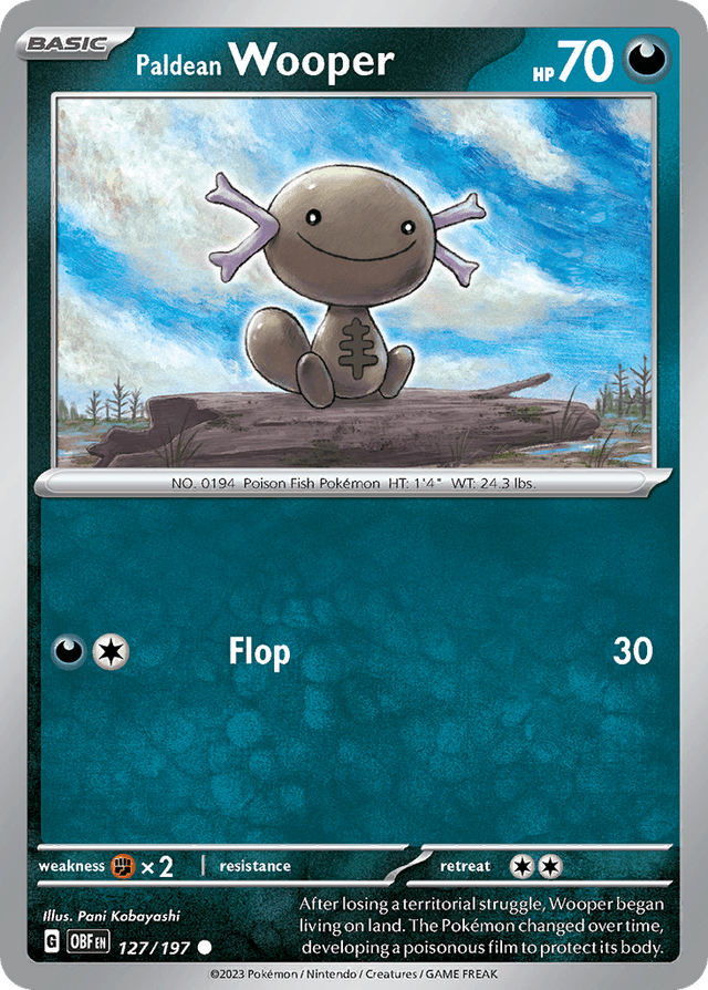 Paldean Wooper — Obsidian Flames #127