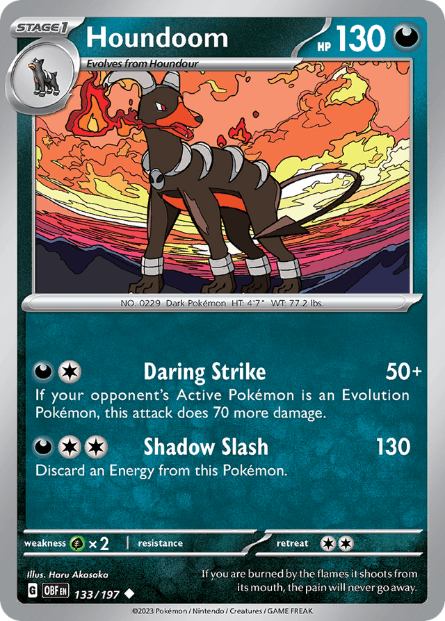 Houndoom — Obsidian Flames #133