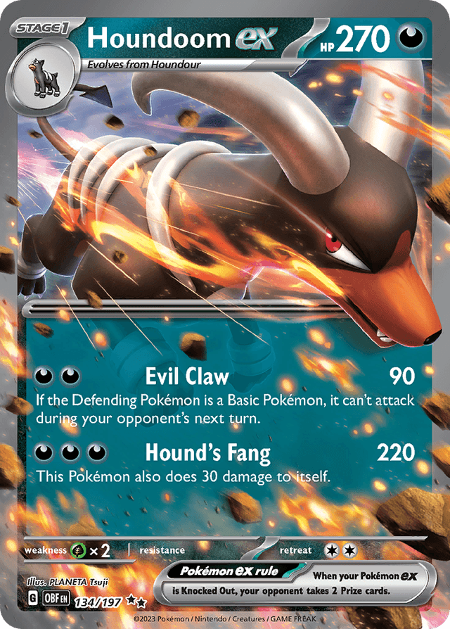 Houndoom ex — Obsidian Flames #134