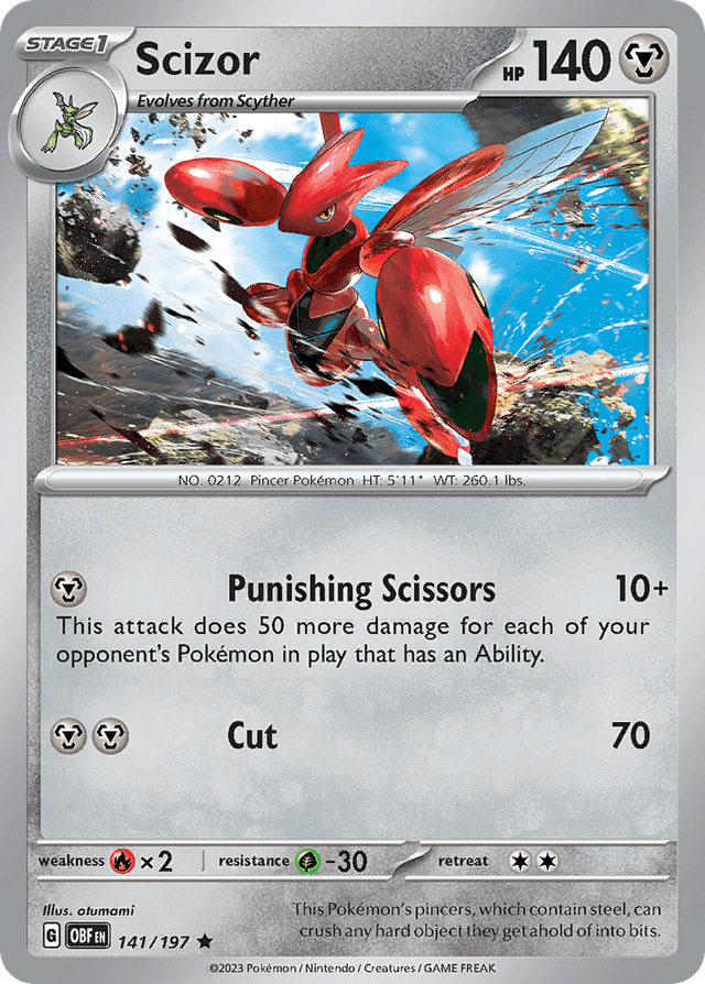 Scizor — Obsidian Flames #141