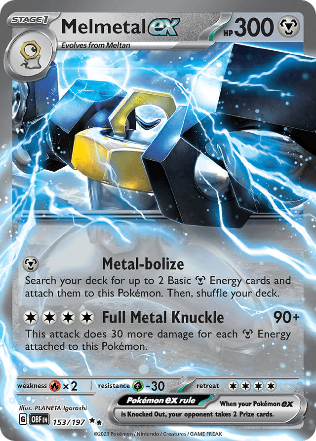 Melmetal ex — Obsidian Flames #153