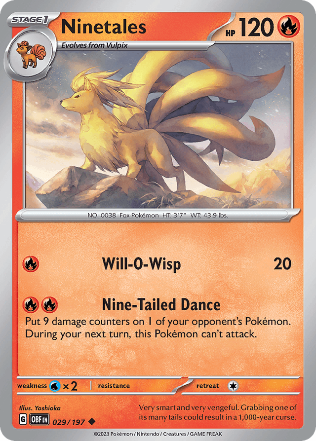 Ninetales — Obsidian Flames #29