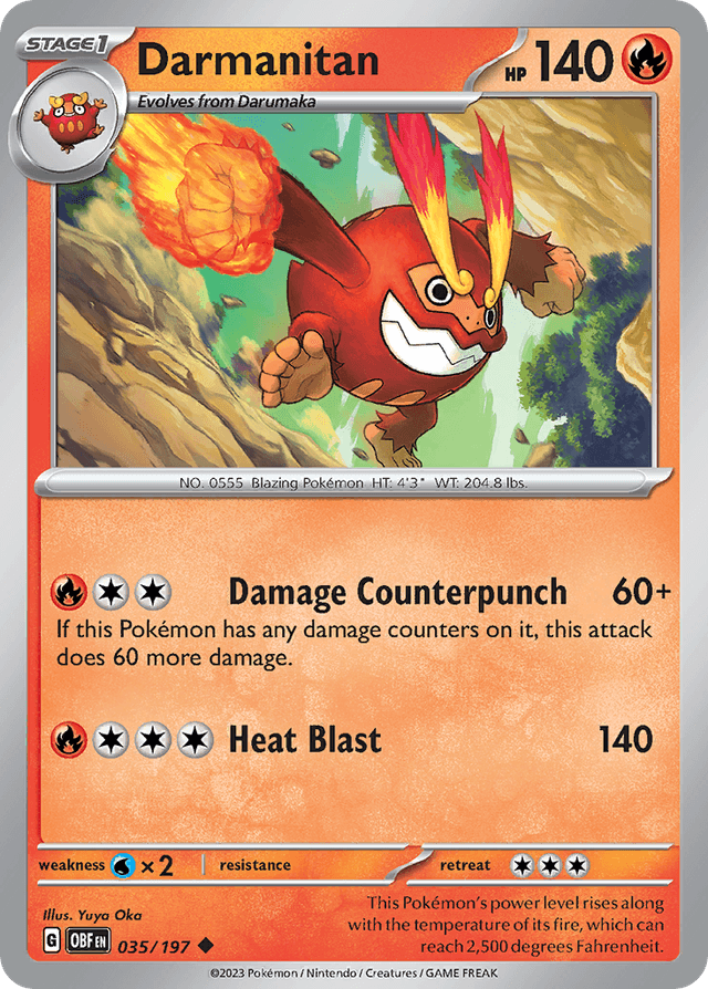 Darmanitan — Obsidian Flames #35