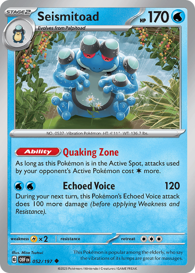 Seismitoad — Obsidian Flames #52