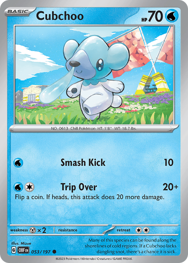 Cubchoo — Obsidian Flames #53