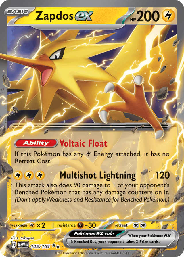 Zapdos ex — 151 #145