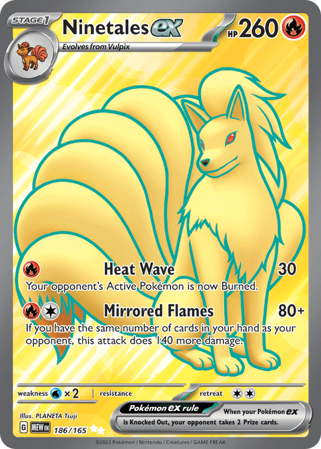 Ninetales ex — 151 #186